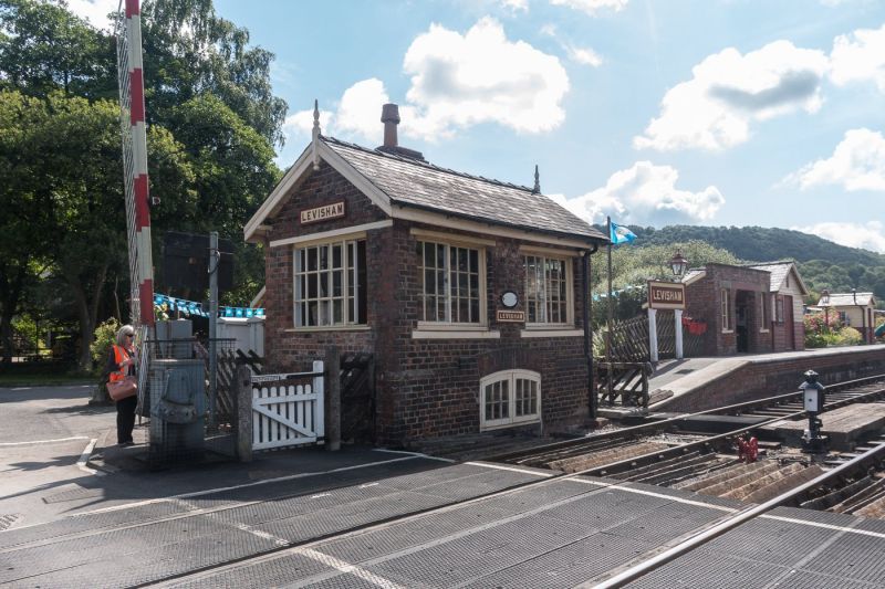 Levisham station, kept in the style of 1912, deep in Newton Dale