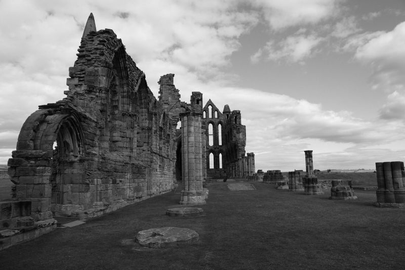 Looking east along the nave to the lancet windows of the chancel