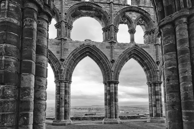 Inside the presbytery, the most complete part of the ruin