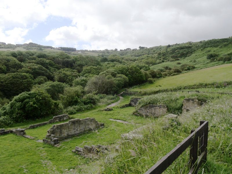 Ravenscar alum works and National Trust centre